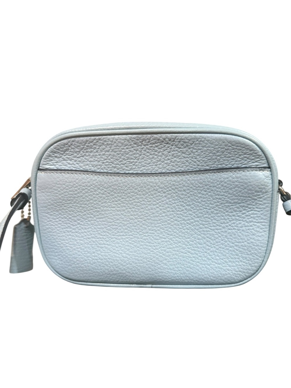Coach Mini Jamie Camera Bag CA069 Light Blue Pebble Leather Crossbody - Picture 3 of 10